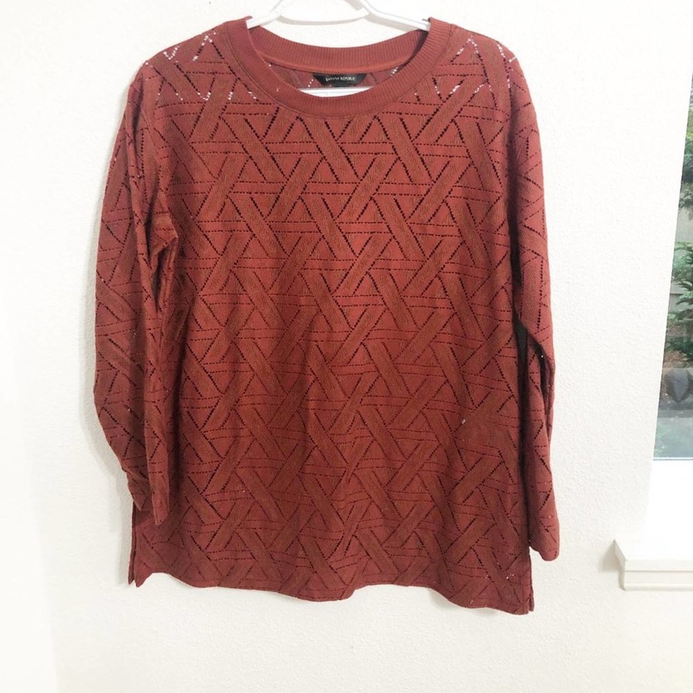 Banana Republic Ribbed Eyelet Top
